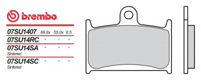 Brzdové destičky Brembo MOTO