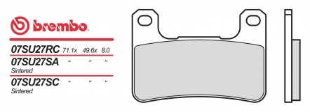 Brzdové destičky Brembo MOTO